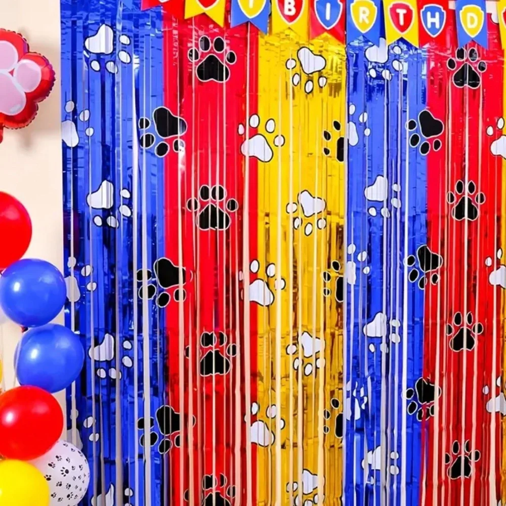 Paw print/Paw Patrol party bundle. All BRAND NEW. 7 pieces together